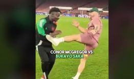 阿森纳球星坂布kayo在比赛后给麦格雷戈发了一条信息