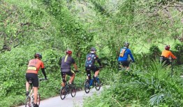 越过乡村自行车路线