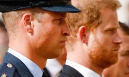 在女王葬礼的尴尬时刻后，哈里王子向威廉王子发出了奇怪的“手势”